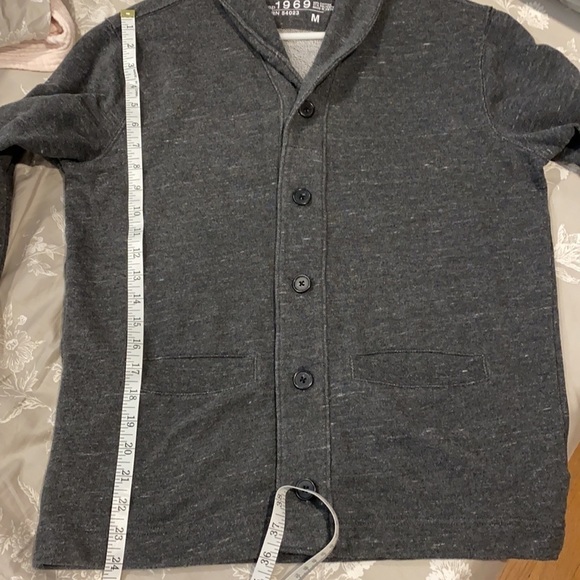 Gap Gray Marl Old Man Cardigan - Picture 10 of 10